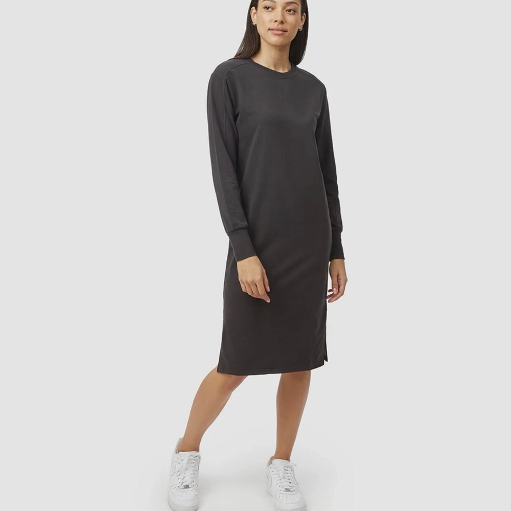 NWT TenTree French Terry Long Sleeve Crew Dress, XS